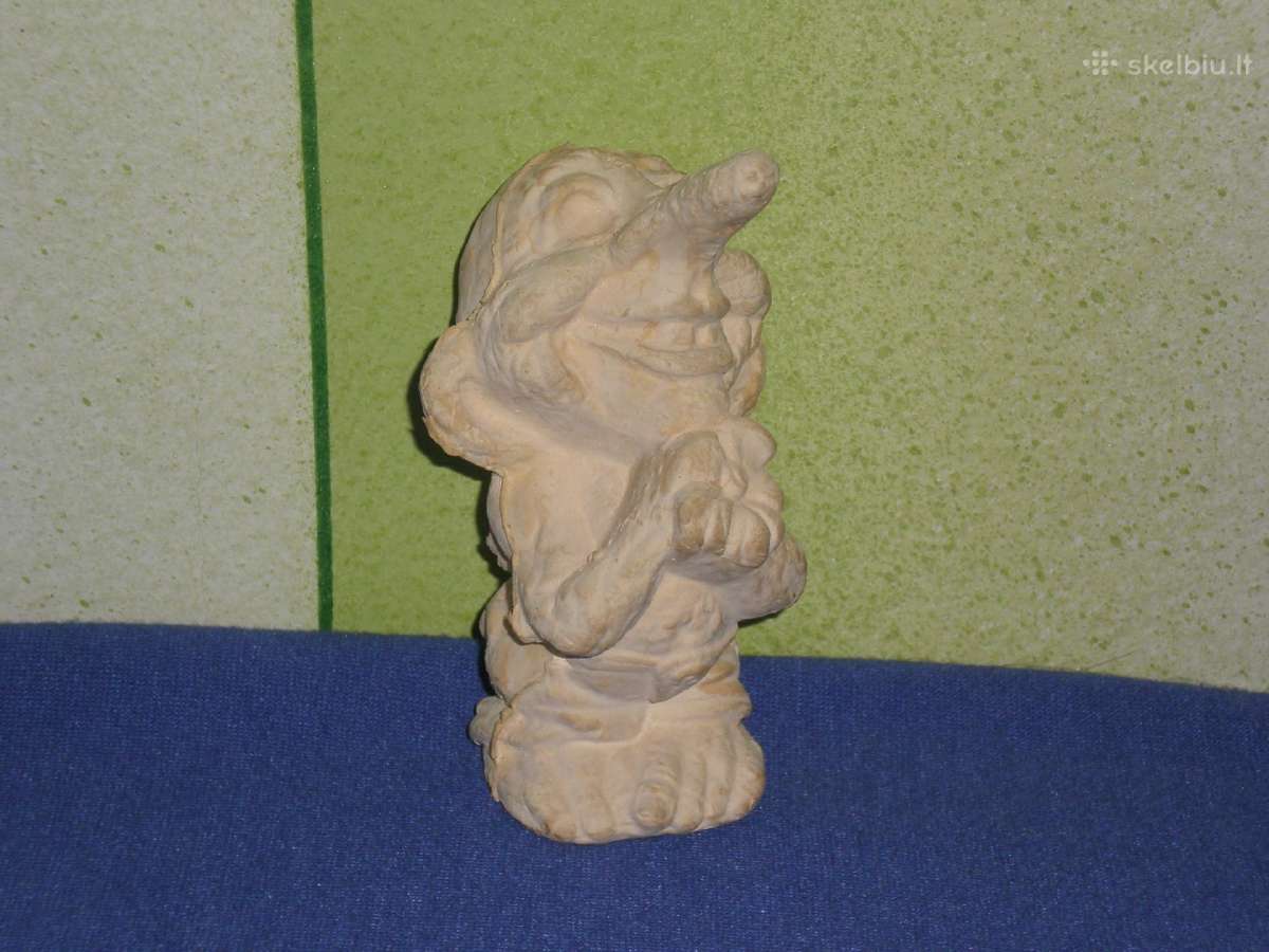 Baltas plastikinis trolis skirtas dekupazuoti