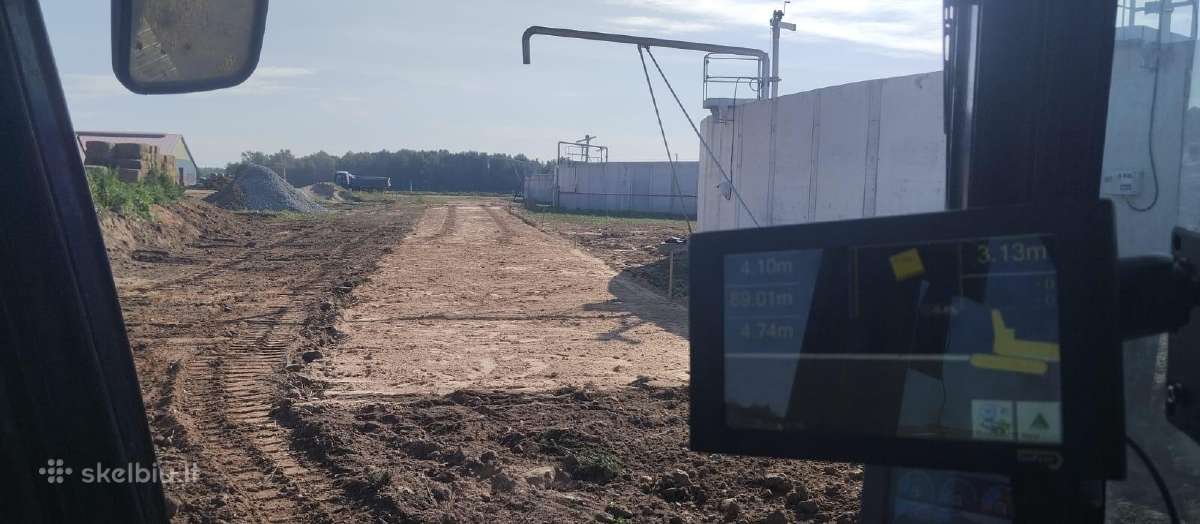 Statybiniai, laikini keliai, aikštelių įrengimas