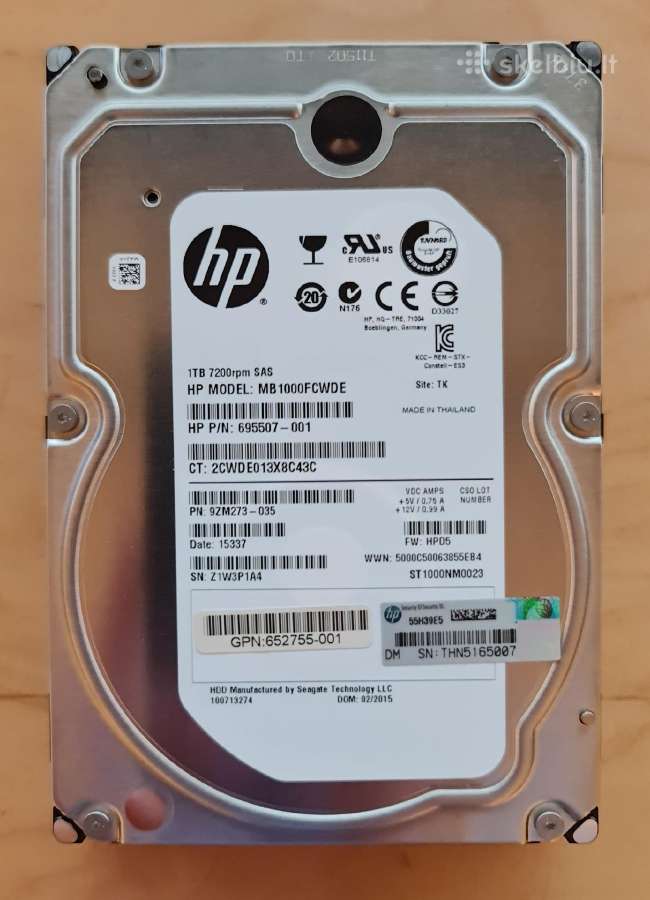 3.5" Sas HDD 73gb-600gb 1tb-10tb 12tb-32tb - nuotraukos Nr. 18