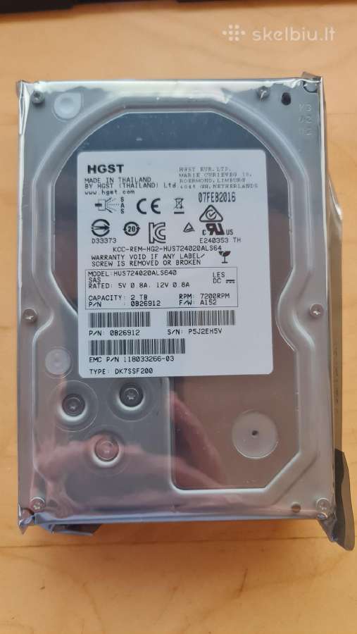 3.5" Sas HDD 73gb-600gb 1tb-10tb 12tb-32tb - nuotraukos Nr. 19