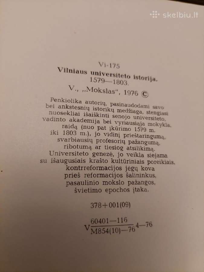 Vilniaus universiteto istorija 1579-1803 - nuotraukos Nr. 3
