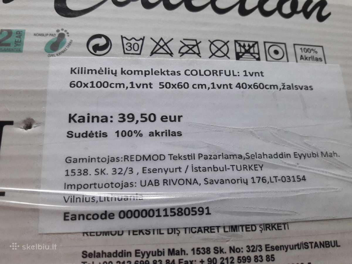 Kilimėlių komplektas - nuotraukos Nr. 3