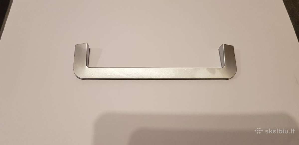 Naujos metalinės pilko nikelio baldų rankenėlės - nuotraukos Nr. 5