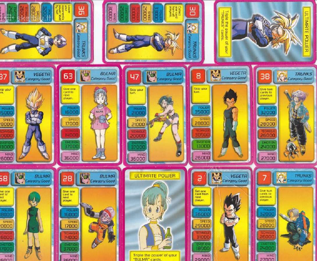 Perku Dbz (Dragon Ball)korteles, Pokemon kepsai