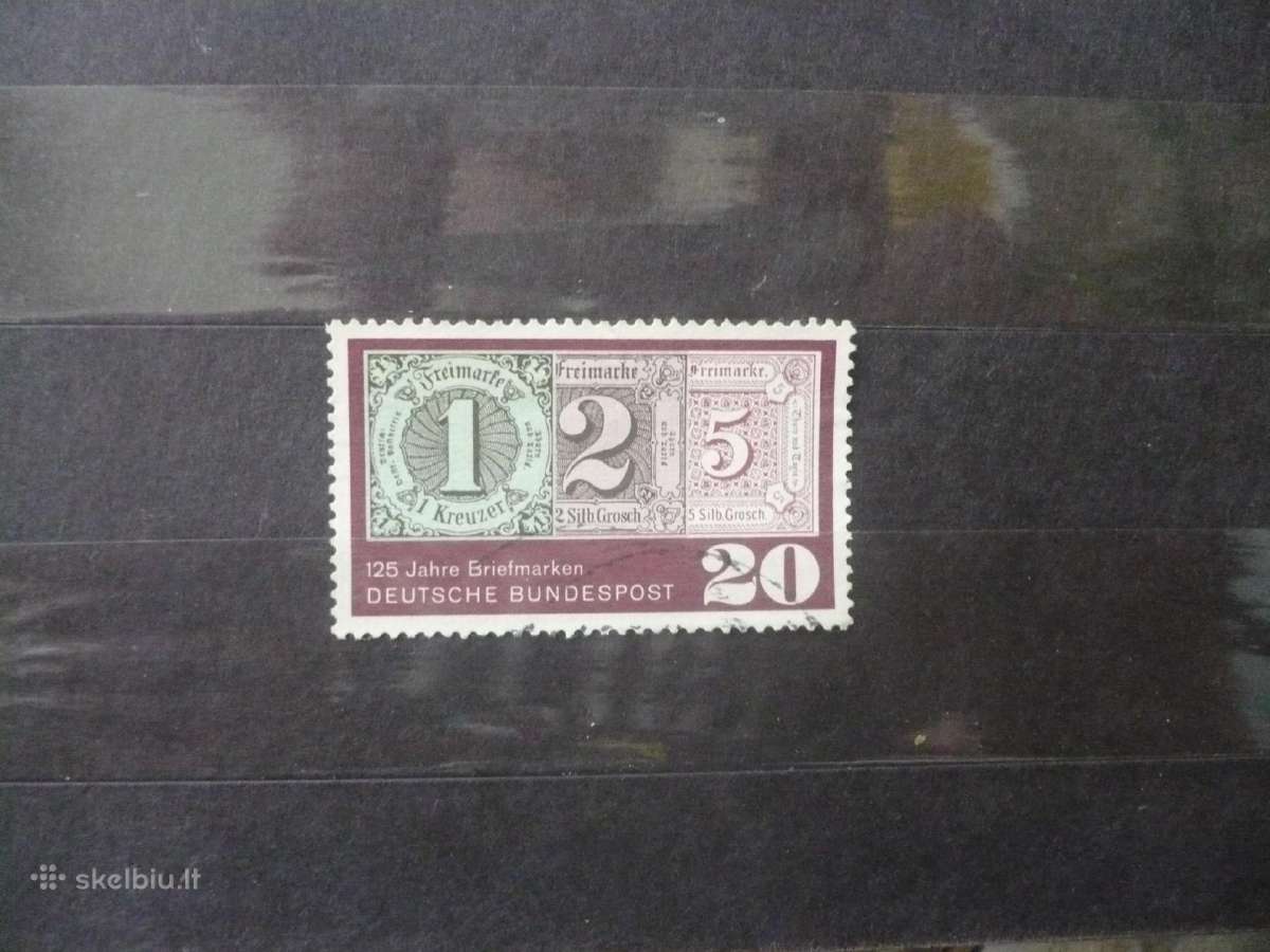 1965 m. 125-osios pirmojo Vokietijos pašto ženklo