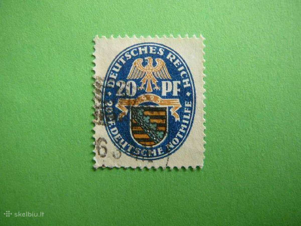 Herbai Saksonija Vokietija 1925 antsp. vkt377a