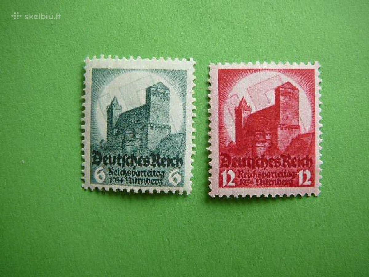 Pilys Vokietija 1934 Mnh vkt546/7s