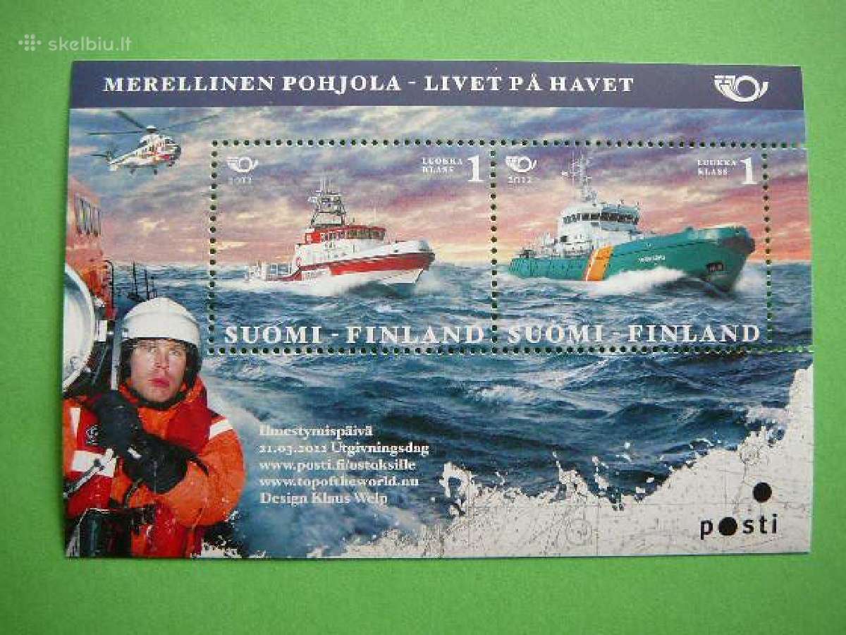 Gelbetoju laivai Lektuvai Suomija 2012 Mnh sm881s