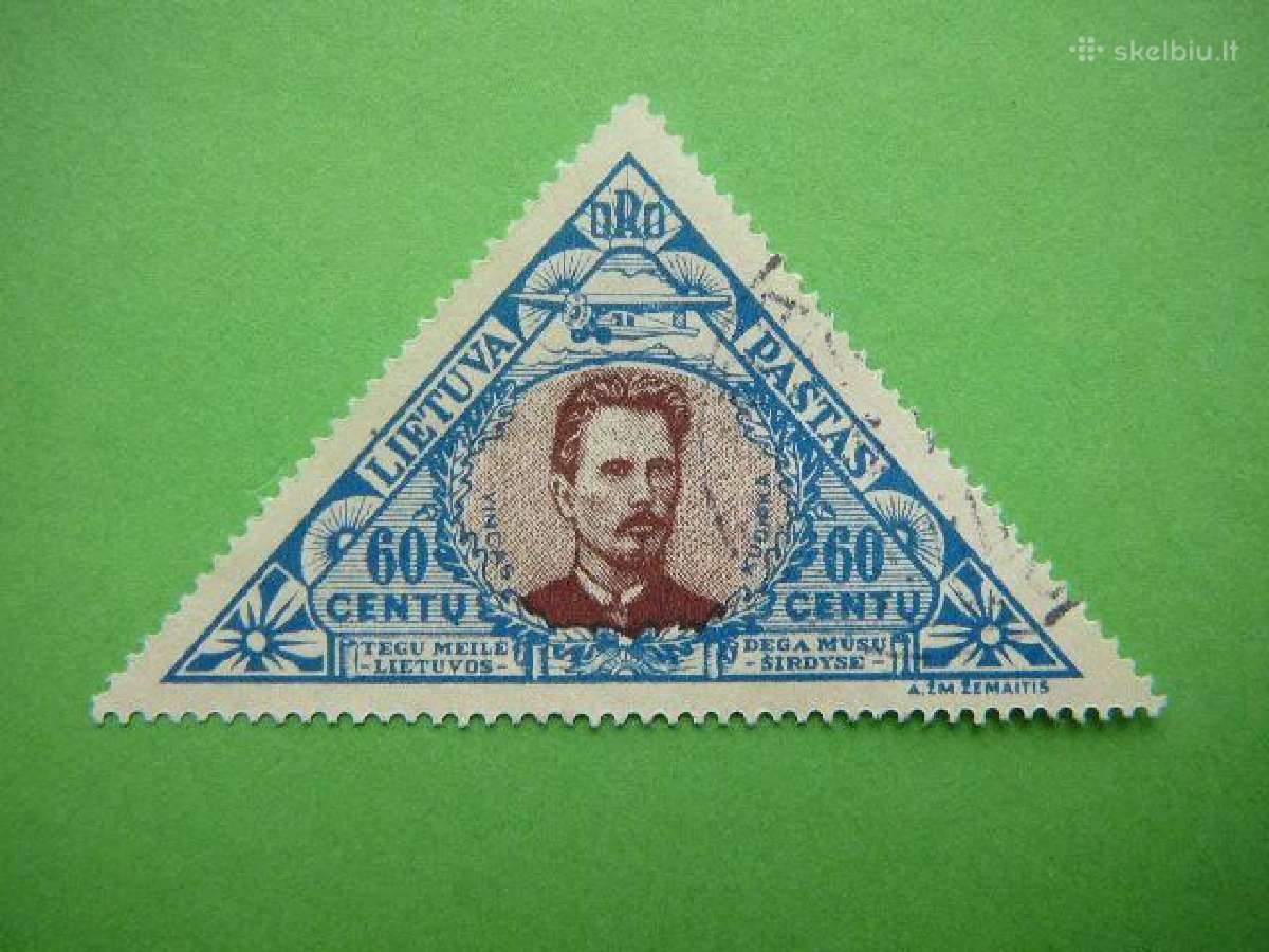 Lietuva 1933 V. Kudirka antsp. lit377aa