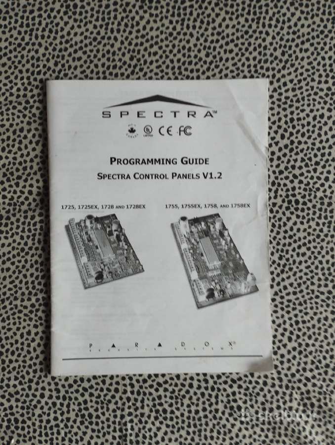 Spectra signalizacijos instrukcija