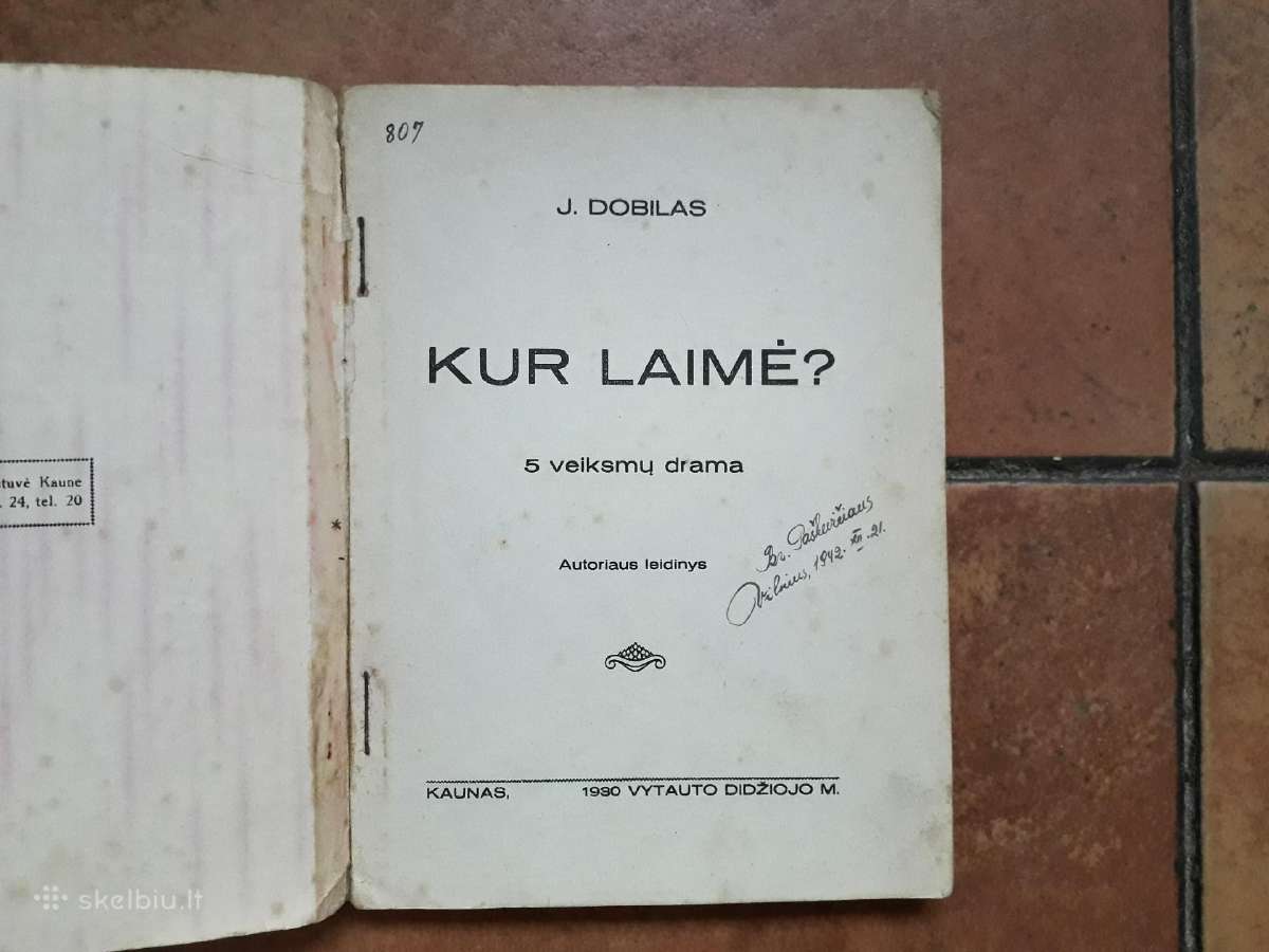 Dukart Vyčio kryžiaus kavalieriaus autografai - nuotraukos Nr. 3