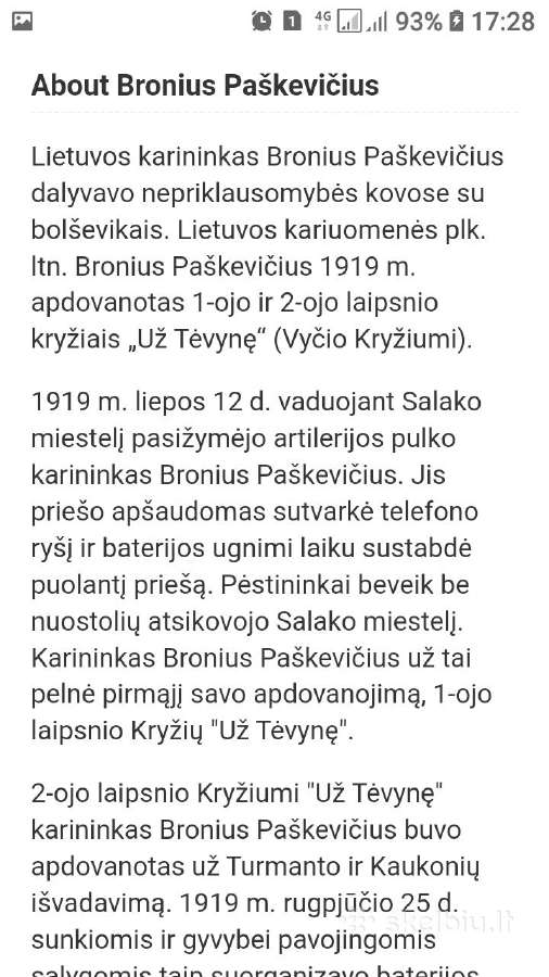 Dukart Vyčio kryžiaus kavalieriaus autografai - nuotraukos Nr. 13