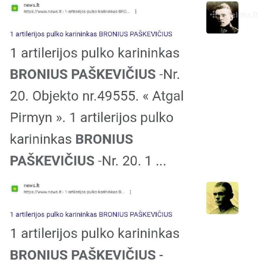 Dukart Vyčio kryžiaus kavalieriaus autografai - nuotraukos Nr. 13