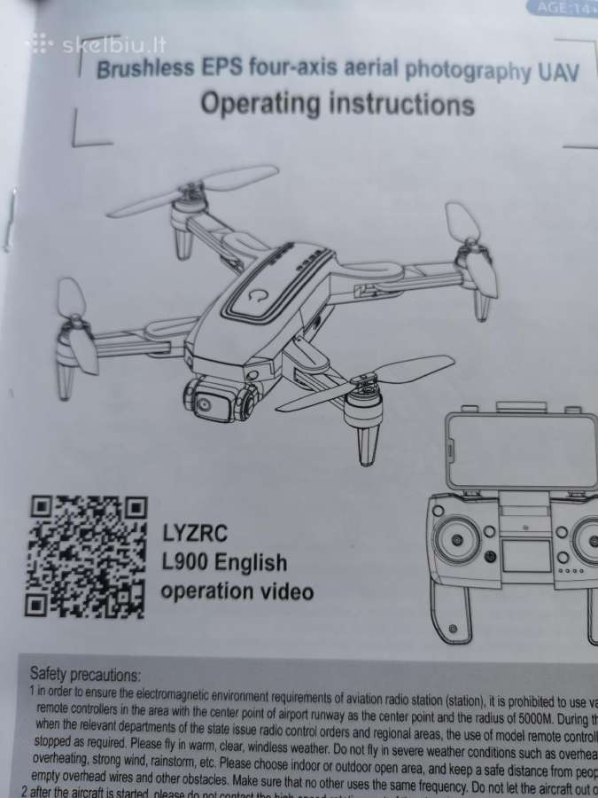 Lyzrc L900 Pro Brushless Motor GPS 5G WiFi Fpv 4k - nuotraukos Nr. 2