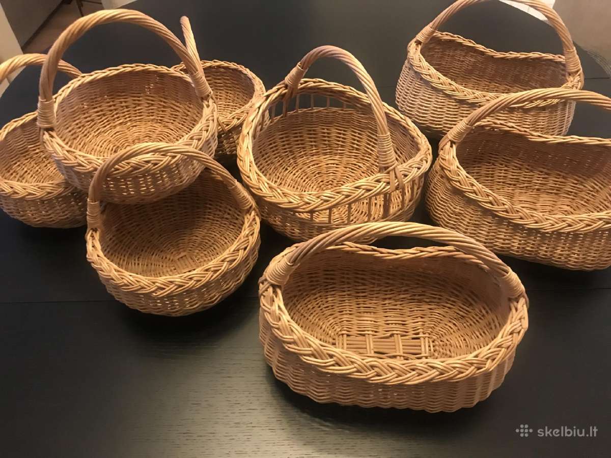 Dovanoms pinti iš žilvičio nedideli krepšeliai - nuotraukos Nr. 2