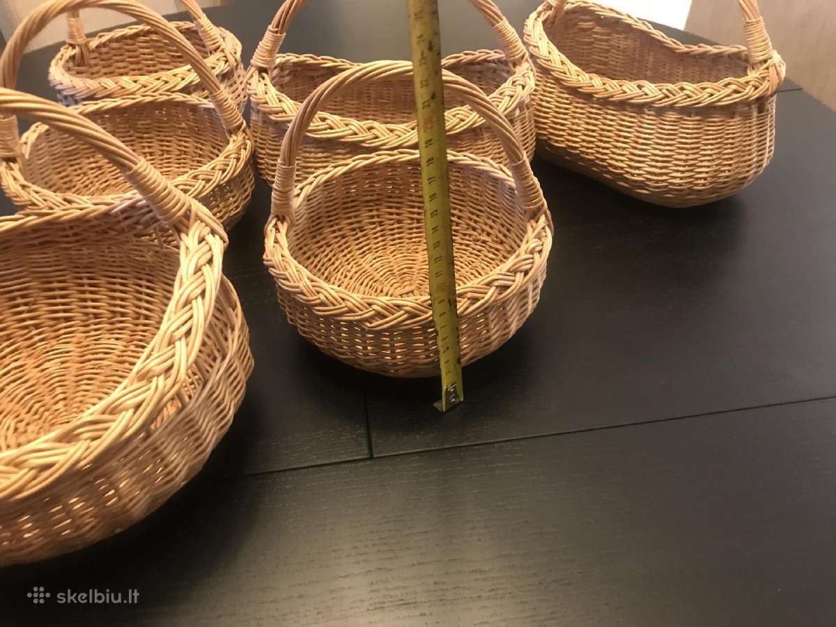 Dovanoms pinti iš žilvičio nedideli krepšeliai - nuotraukos Nr. 7