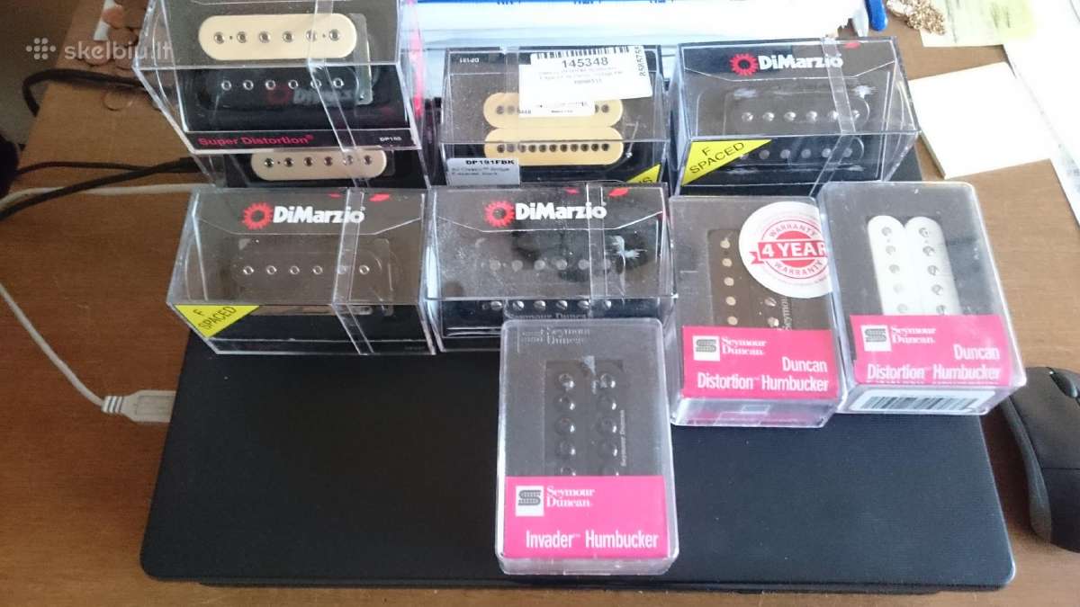 Seymour Duncan, Dimarzio, Fender nuemejai gitarai