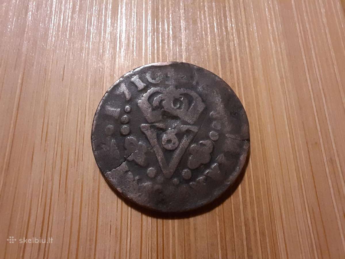 6 denarai 1710 Felipas V - Ispanija
