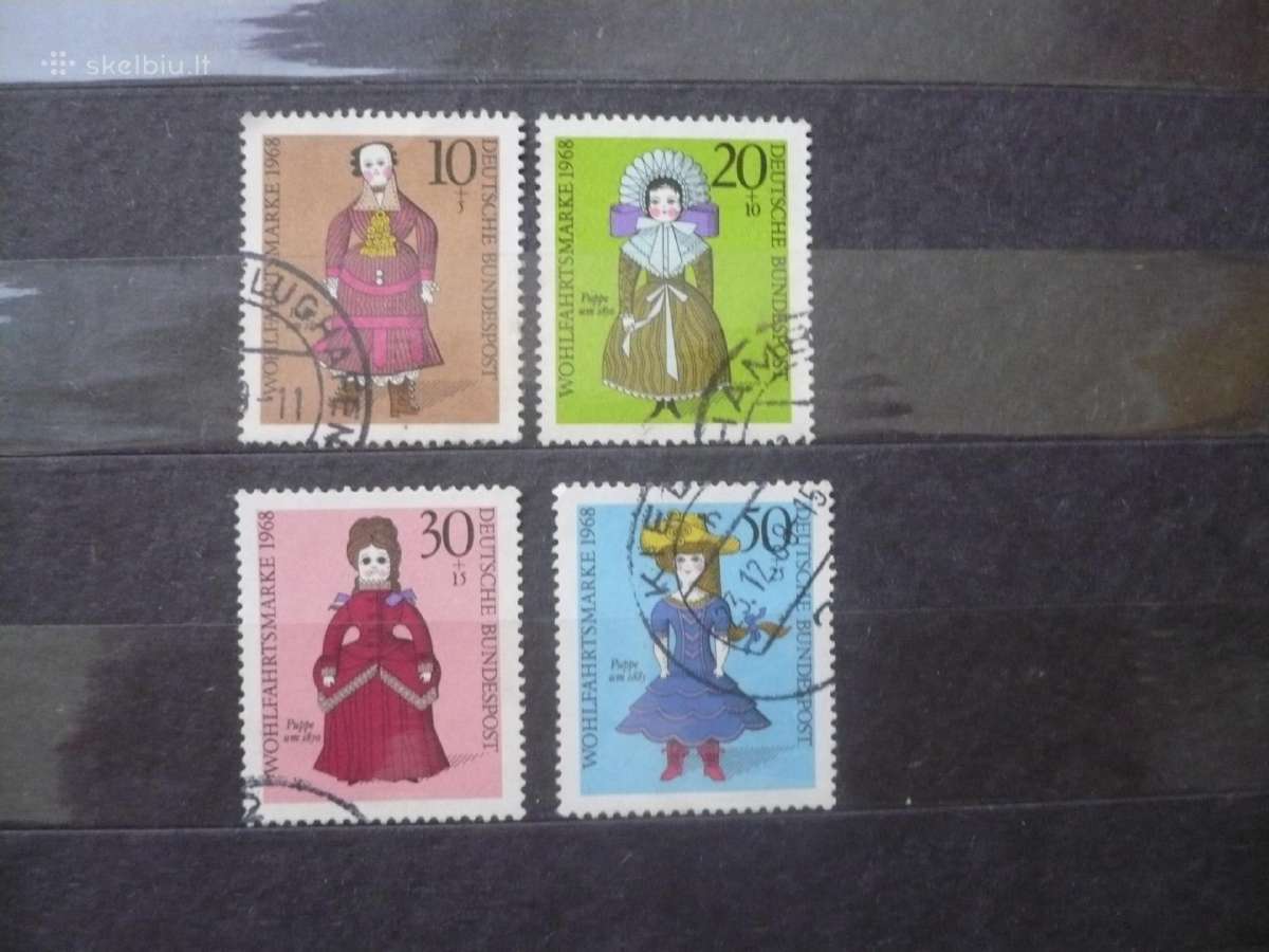 1968 metų labdaros pašto ženklai – lėlės