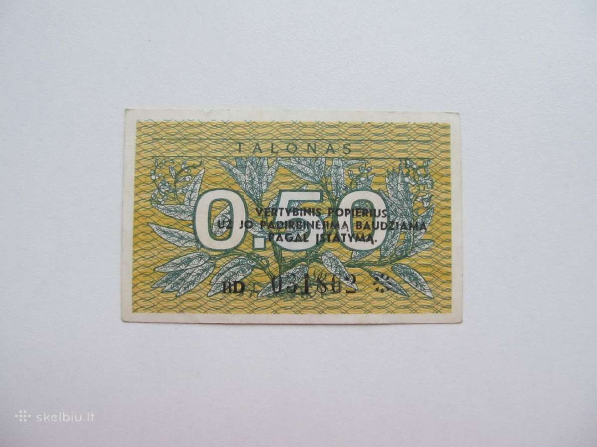 0/ 50 talono , Lietuva , 1991