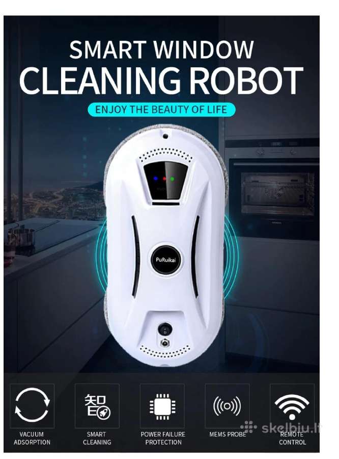 Puruikai N361 Išmanus Langų Valymo Robotas, naujas