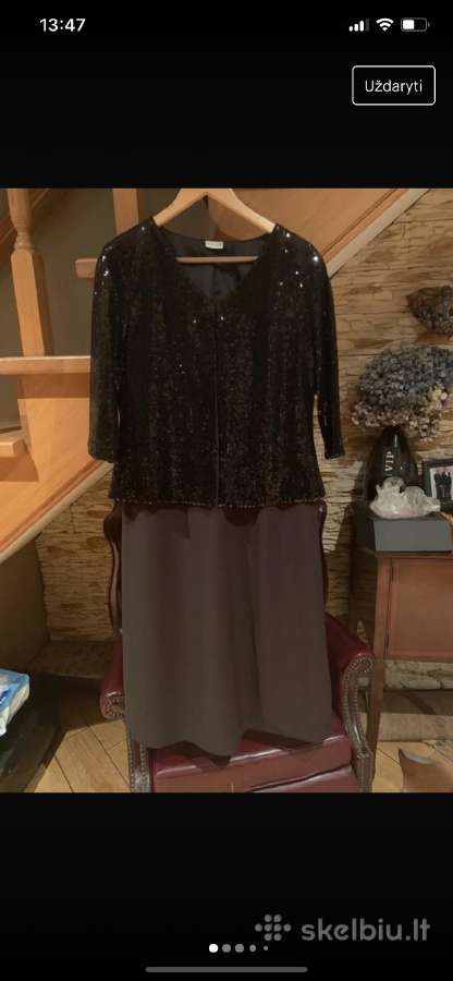 Juoda Atelier puošni suknelė