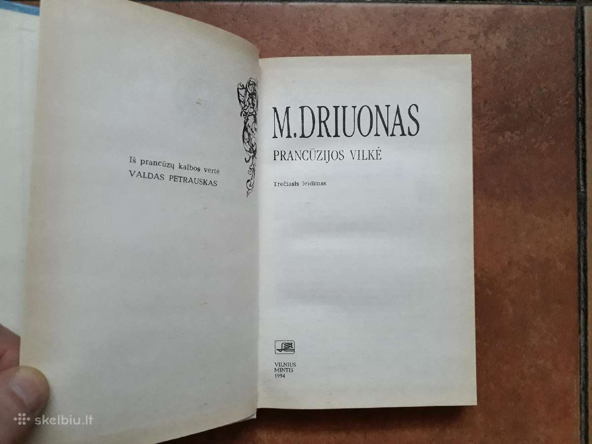 Morisas Driuonas "Prancūzijos vilkė" 1994 metai - nuotraukos Nr. 3