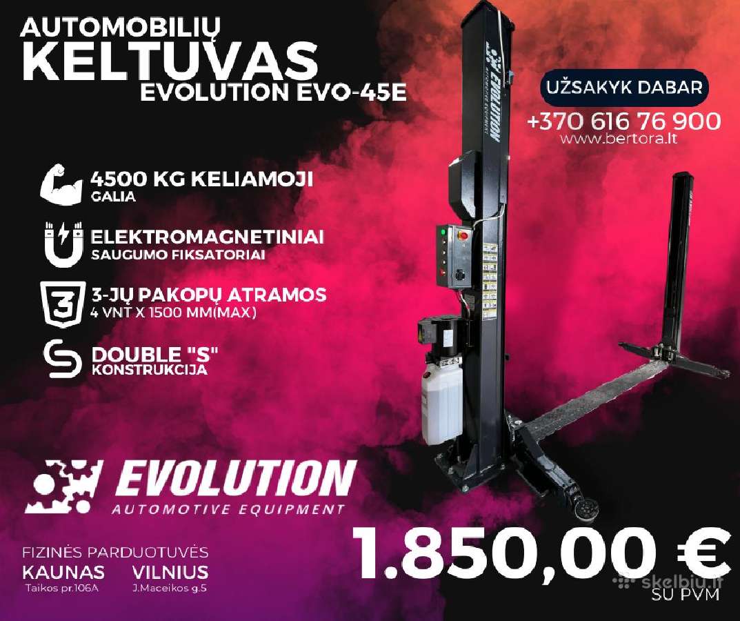 4.5 tonos keltuvas su Elektromagnetais