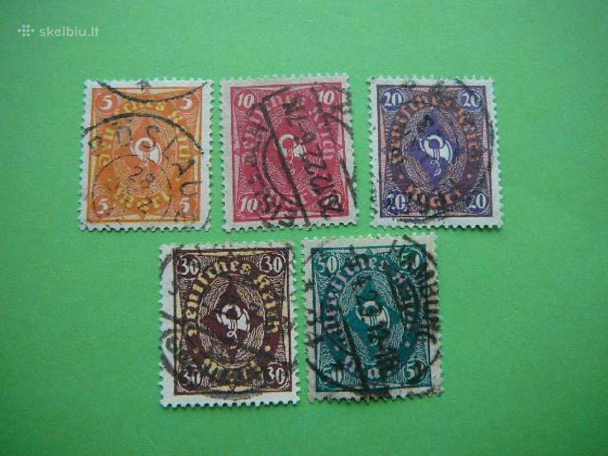 Pasto ragelis Vokietija 1922 antsp. vkt205/9a