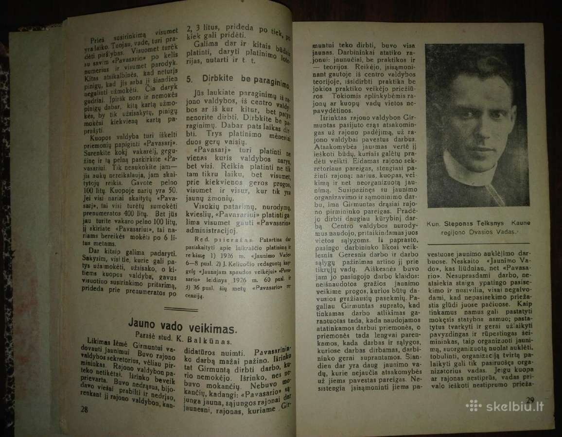 Antikvariniai žurnalai Jaunimo Vadas 1927 m. - nuotraukos Nr. 2