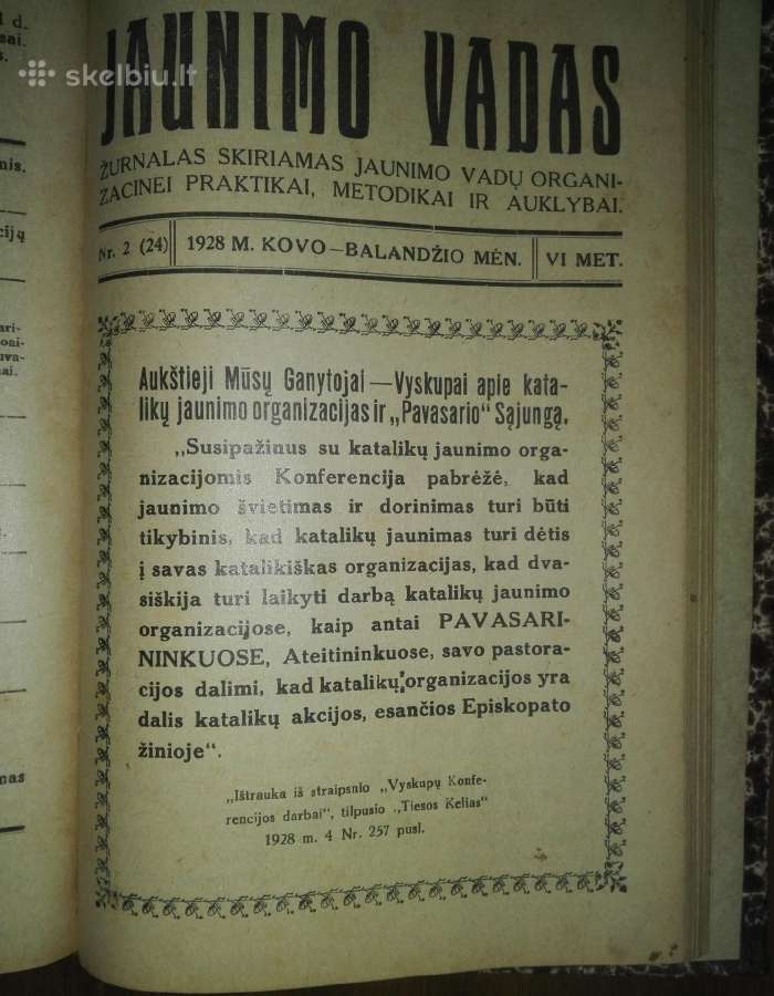 Antikvariniai žurnalai Jaunimo Vadas 1927 m. - nuotraukos Nr. 5