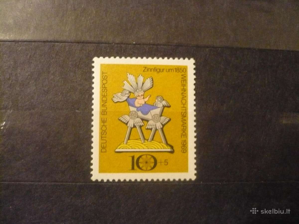 1969 metų Kalėdų pašto ženklai Mhn