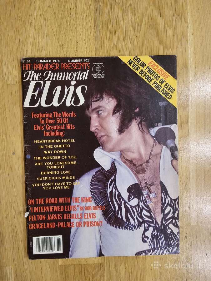 Raritetinis 1978 m žurnalas „Nemirtingasis Elvis“