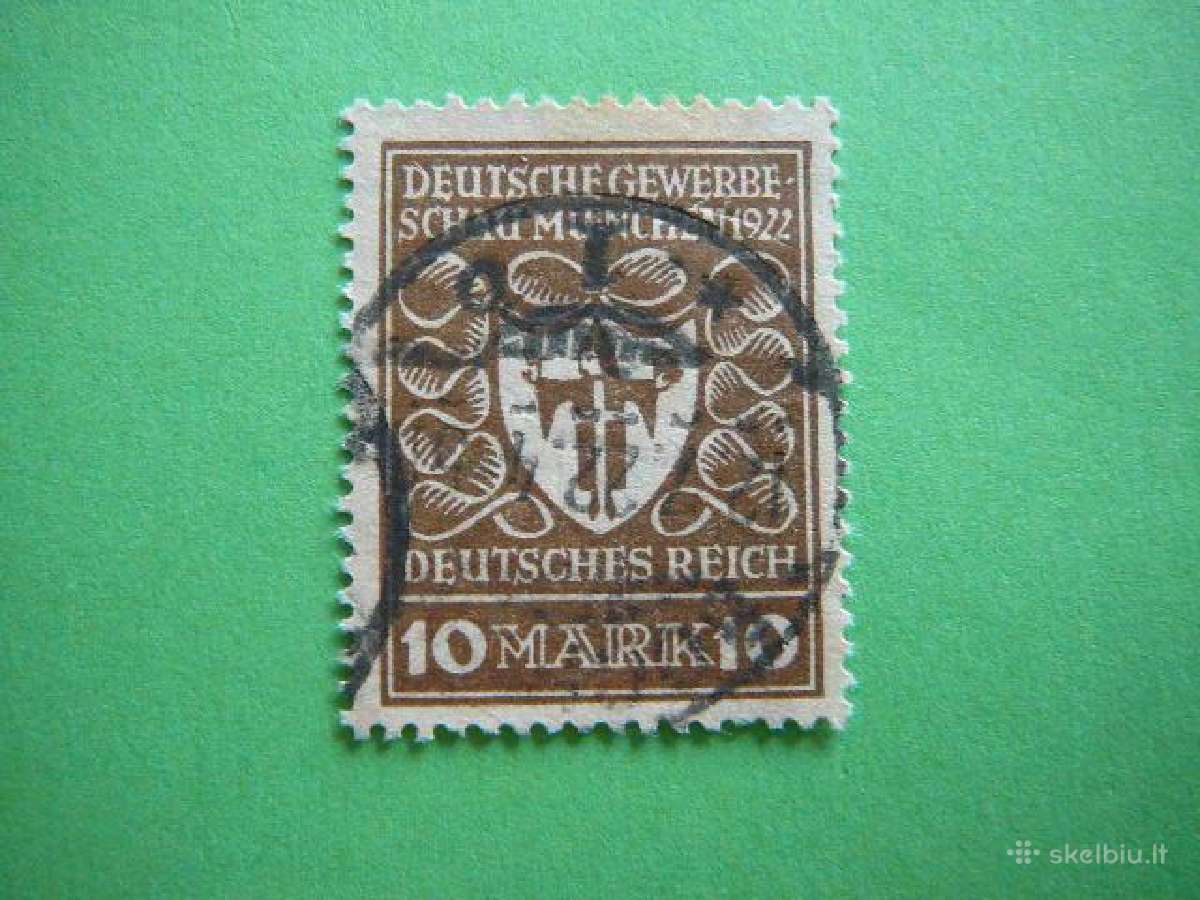 Miuncheno herbas Vokietija 1922 10m antsp. vkt203a