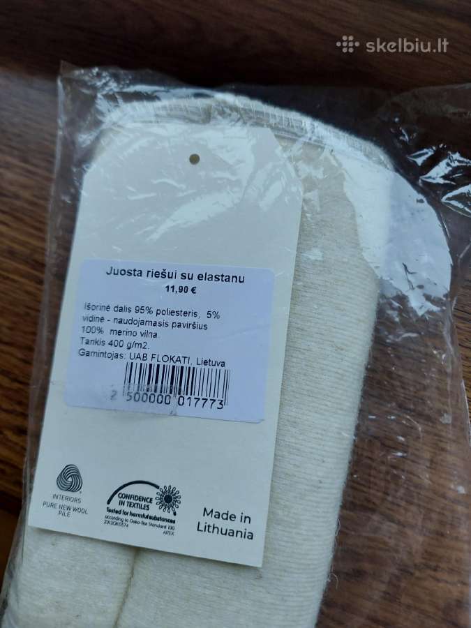 Gydomoji merino vilnos juosta riešui
