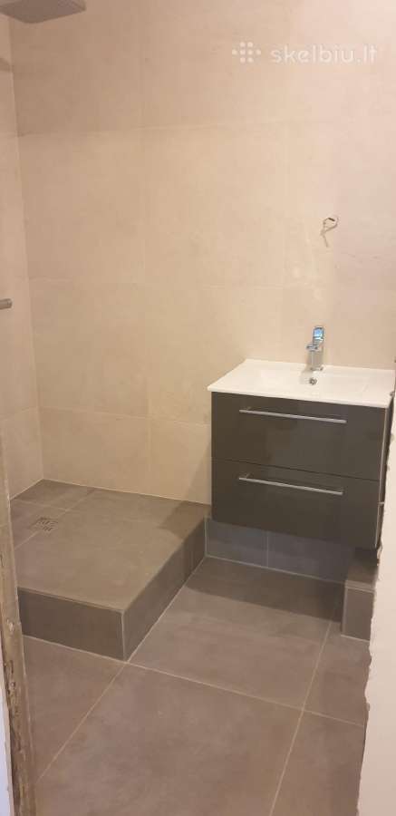 Plytelių klijavimas Vilniuje – vonia, WC, virtuvė - nuotraukos Nr. 9