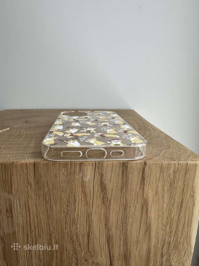 Skaidrus iPhone 14 telefono dėkliukas (šuniukai) - nuotraukos Nr. 7