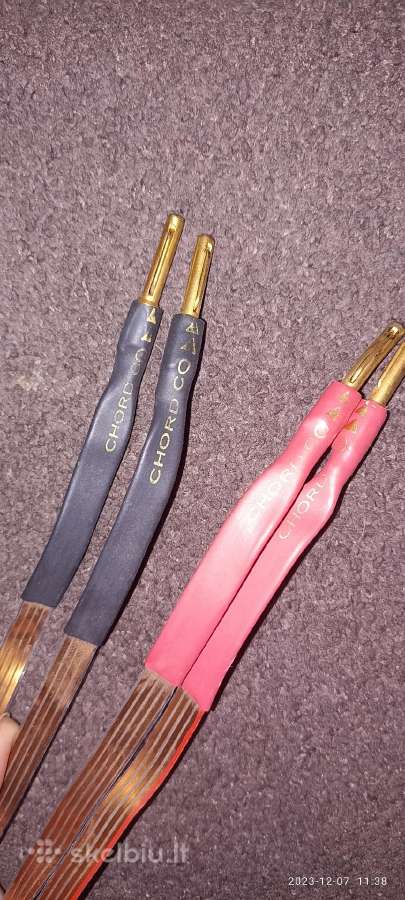 Audio kolonėliu laidai Chord 2 vnt po 2.5 metrus - nuotraukos Nr. 3
