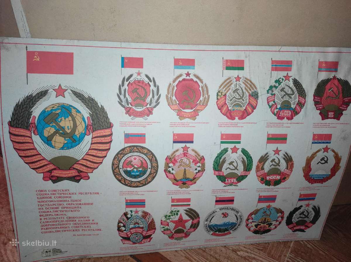 Tarybinės afišos mokomieji plakatai - nuotraukos Nr. 6