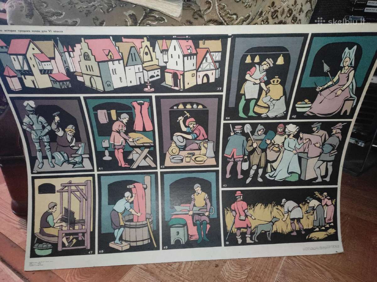Tarybinės afišos mokomieji plakatai - nuotraukos Nr. 15