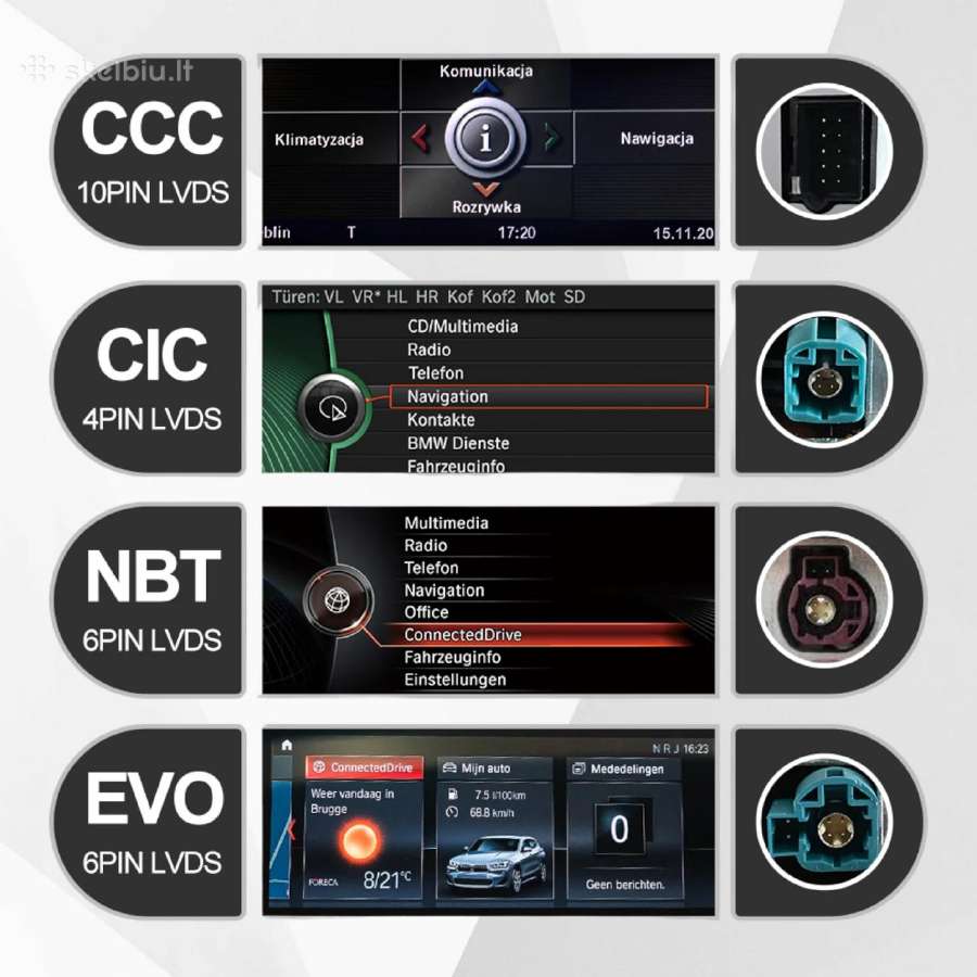 Bmw 5 F10 F11 F18 F07 android multimedija - nuotraukos Nr. 17