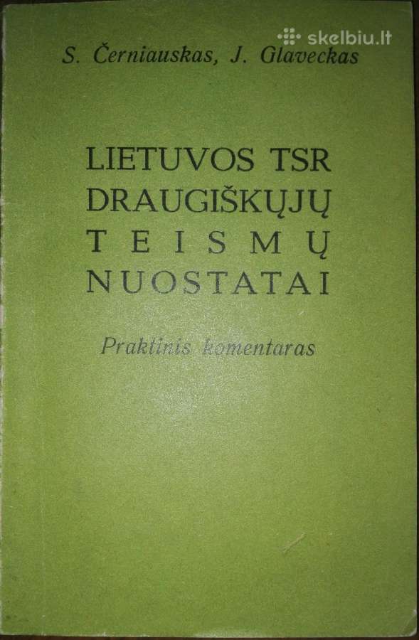 Lietuvos Tsr Draugiškųjų Teismų Nuostatai Černiaus