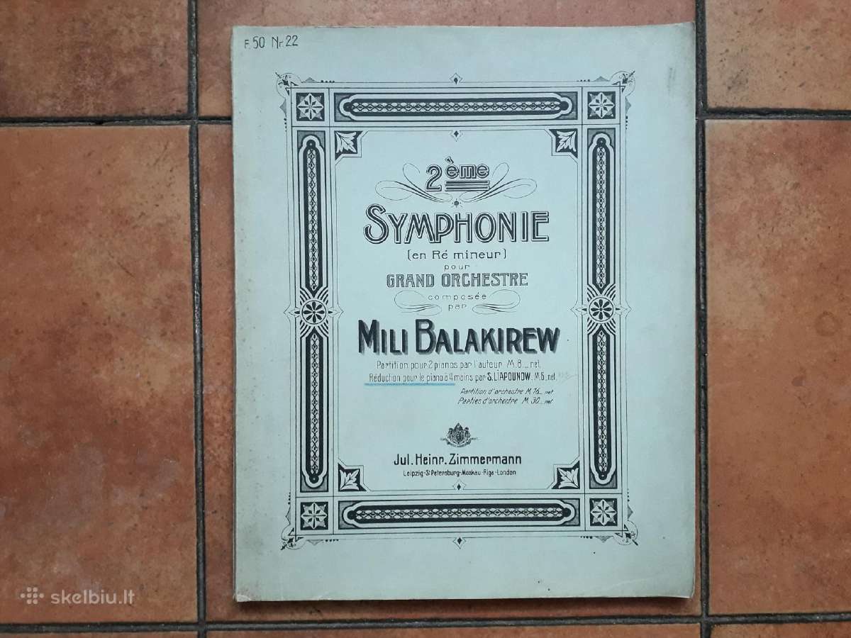 M. Balakirev "2-oji simfonija orkestrui" 1908 m.