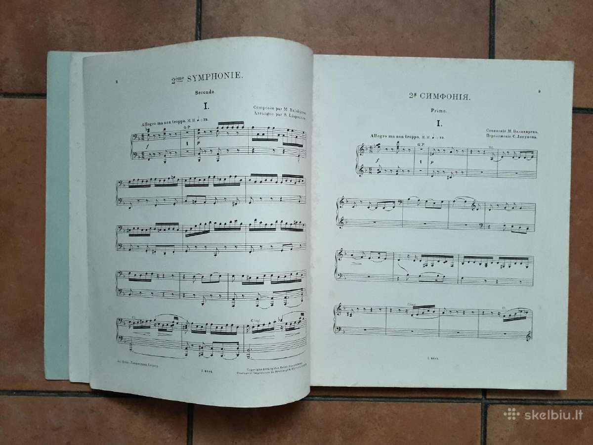 M. Balakirev "2-oji simfonija orkestrui" 1908 m. - nuotraukos Nr. 5
