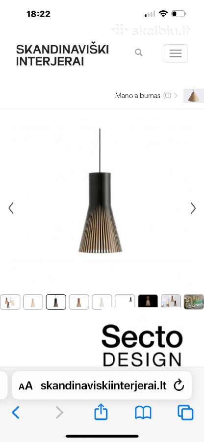 Secto Design, Skandinaviškas Šviestuvas - nuotraukos Nr. 31