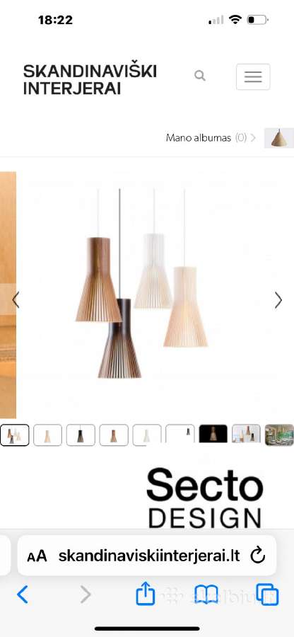Secto Design, Skandinaviškas Šviestuvas - nuotraukos Nr. 30