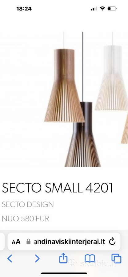 Secto Design, Skandinaviškas Šviestuvas - nuotraukos Nr. 29