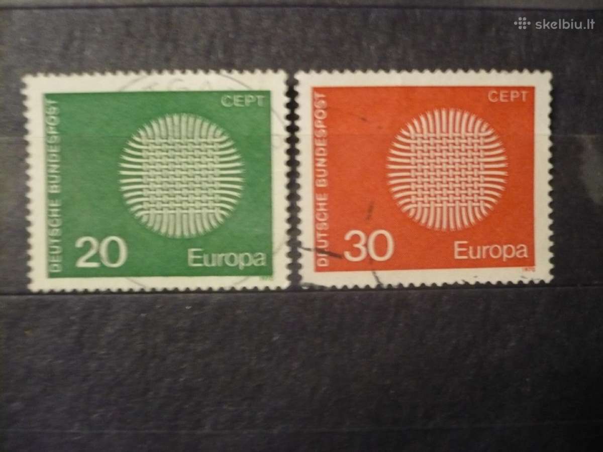 1970 metų Europa pašto ženklai
