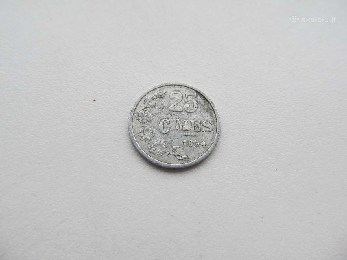 25 centimes , Liuksemburgas ,1954, 1965