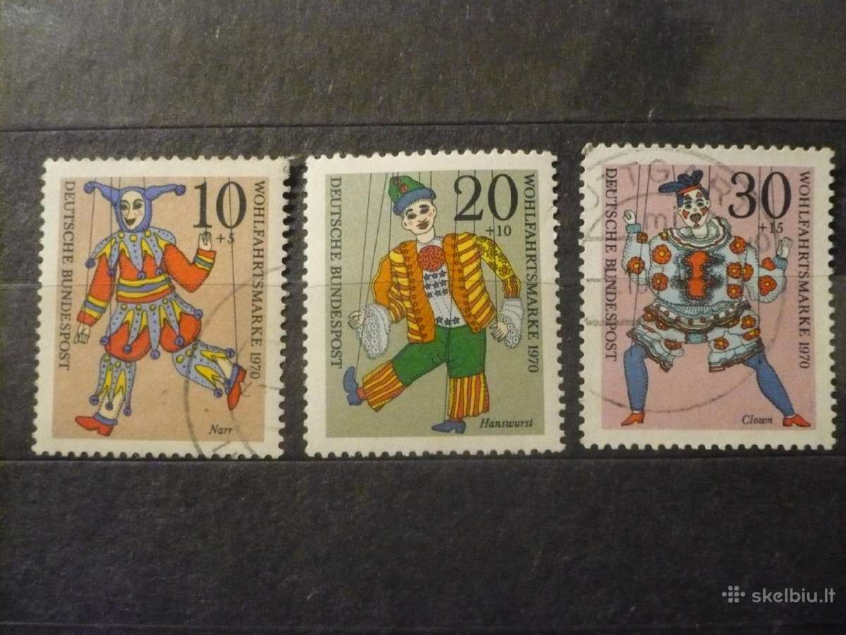 1970 metų labdaros pašto ženklai – marionetės